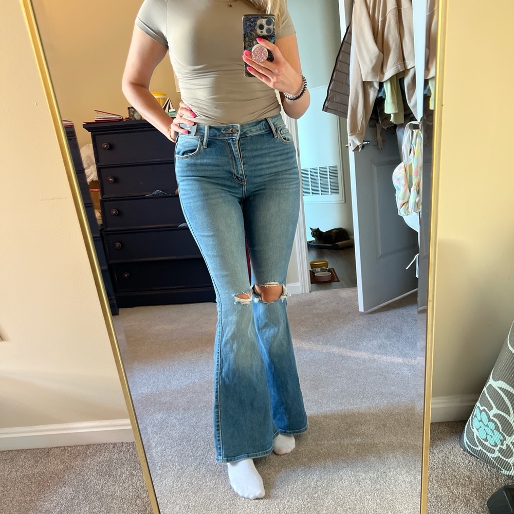 Women's Hollister Blue Flare Jeans